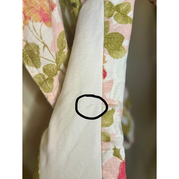 Lane Bryant Floral Moto Jacket – Ivory, Green & Pink – Size 16 - Picture 8 of 10